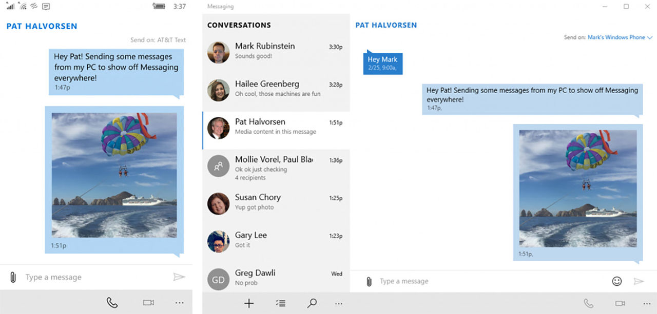 Nu kan Windows 10-testare skicka SMS från datorn