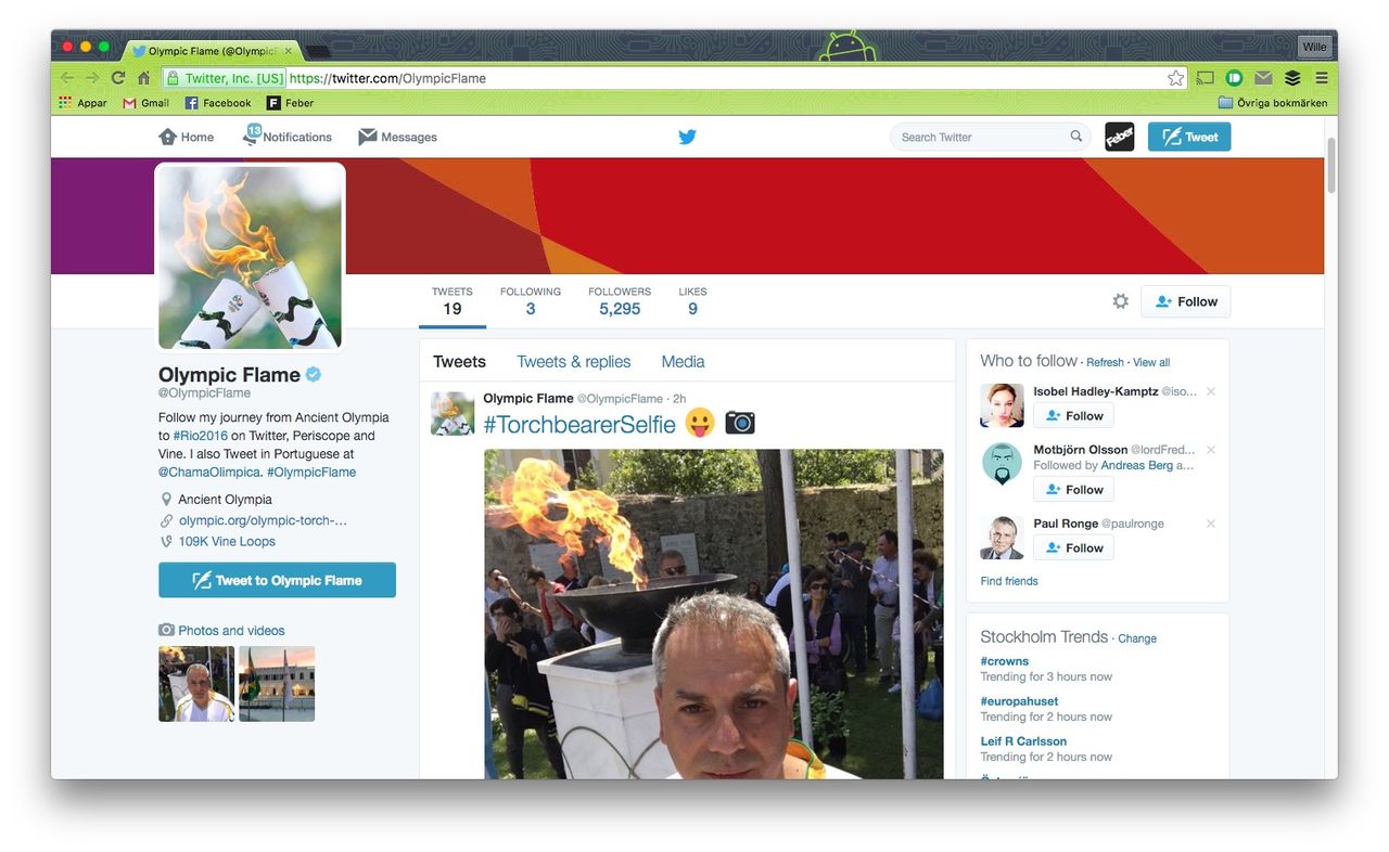 OS-facklan har påbörjat sin färd mot Rio de Janeiro