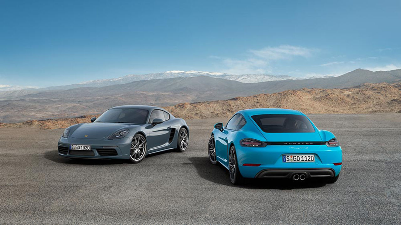 Porsche presenterar turbomatade 718 Cayman