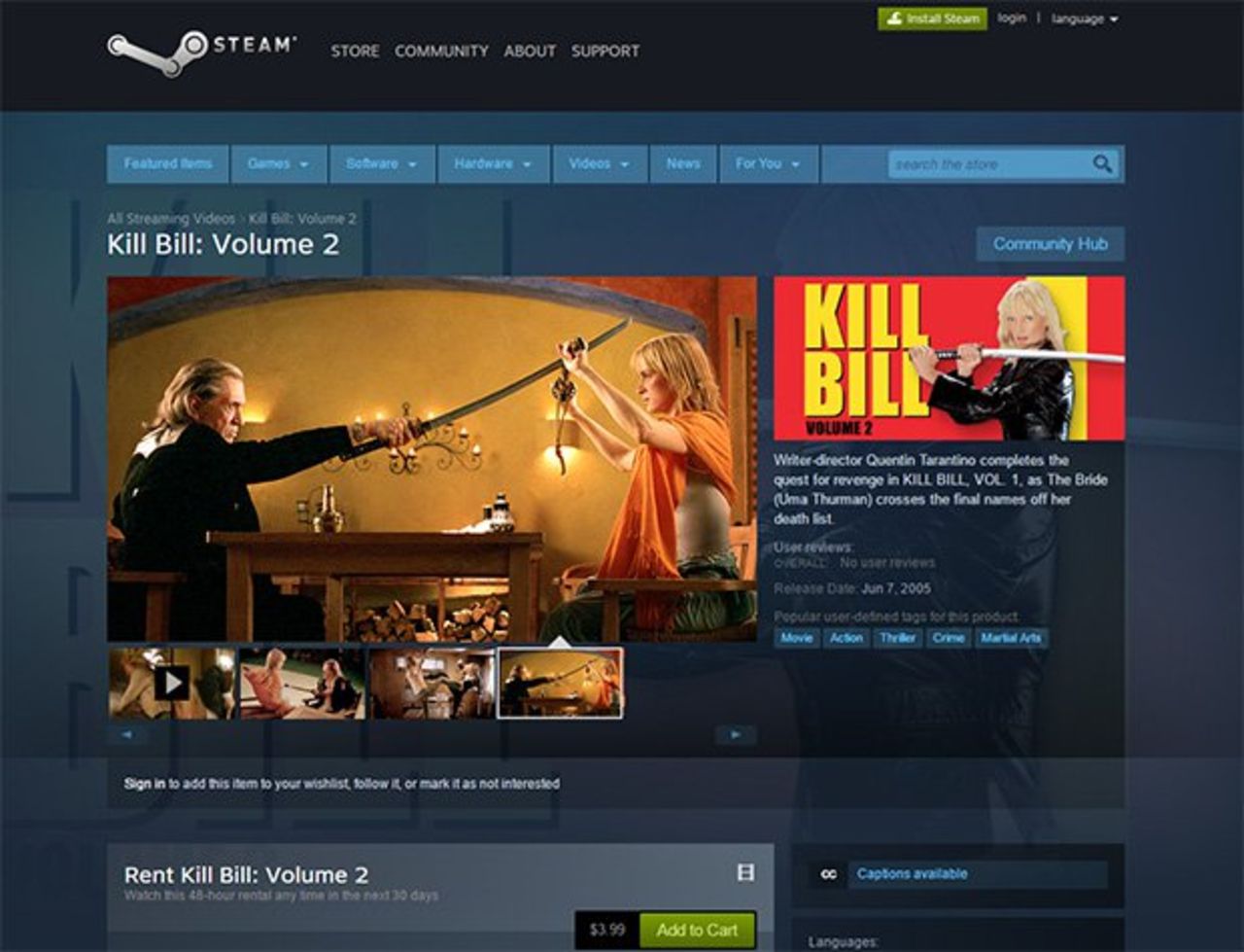 Steam ska börja streama filmer från Lionsgate