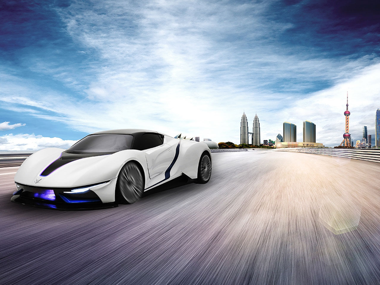 BAIC presenterar den eldrivna superbilen Arcfox-7
