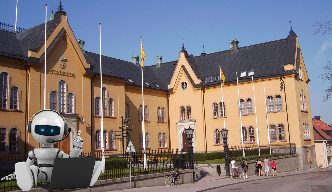 Robot hotade demokratin i Linköping