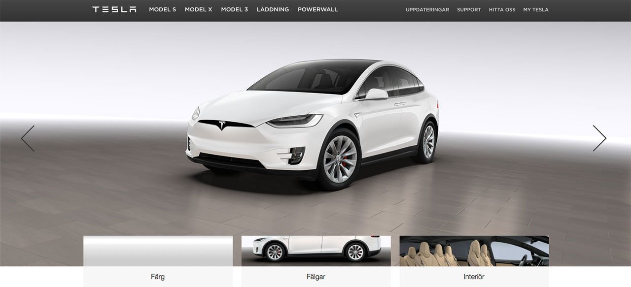 Tesla Model X kostar från 987 000 kronor
