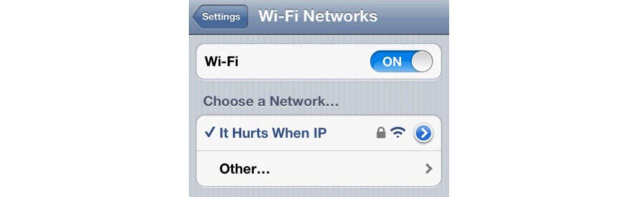 Flygplan försenat på grund av ett wifi-nätverks otäcka namn