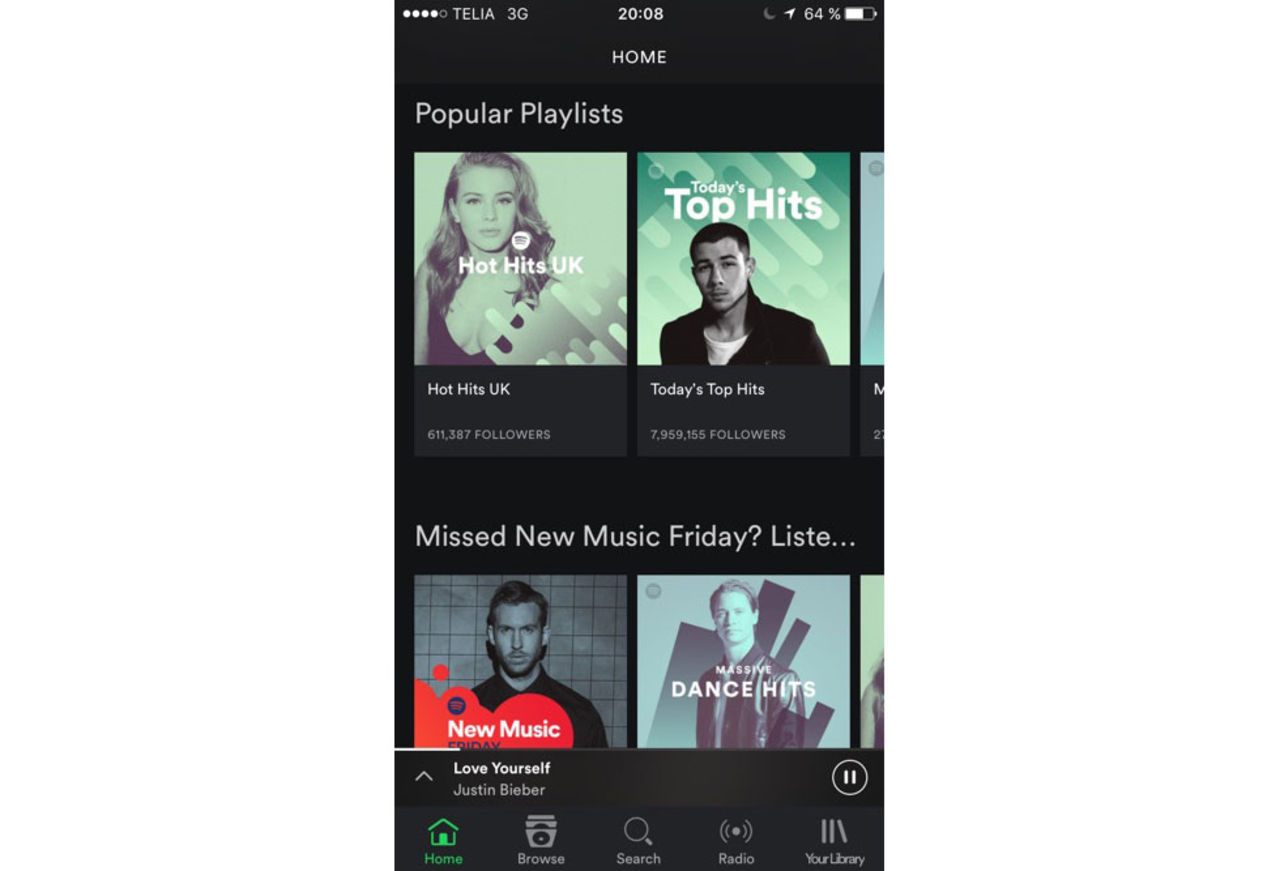 Spotify till iOS får en välkommen gränssnittsuppdatering