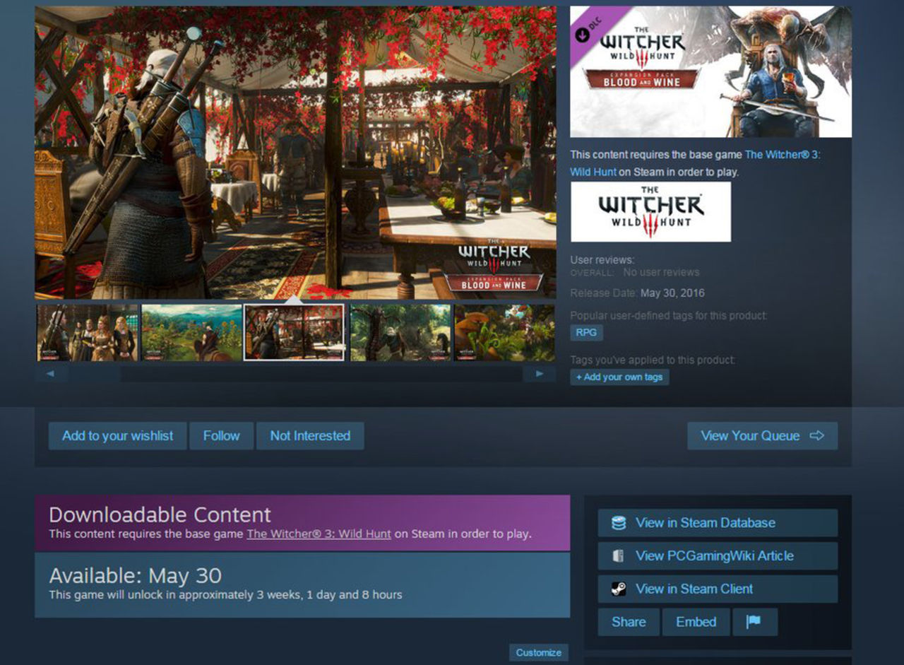 Nästa The Witcher 3-expansion kan släppas snart