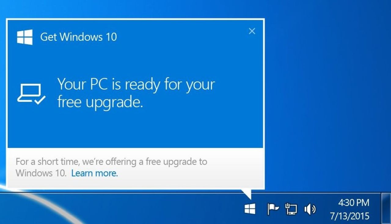 Snart slutar Microsoft tjata om uppgradering till Windows 10
