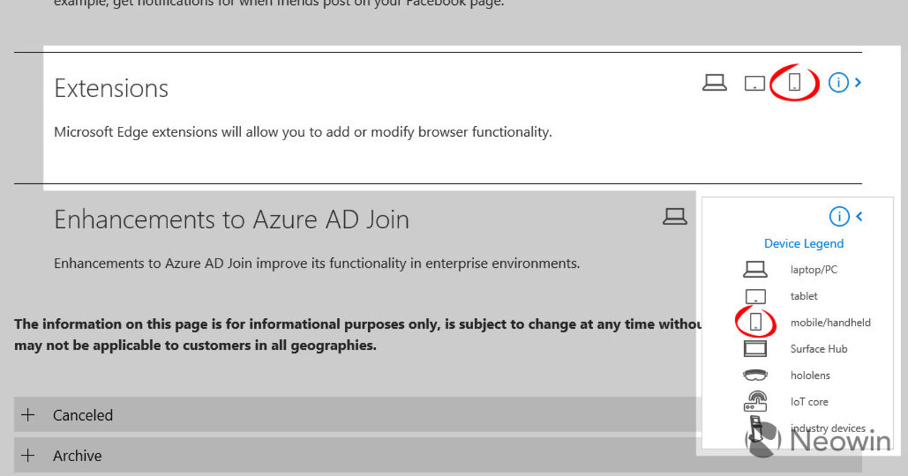 Tillägg för Edge kan vara på gång till Windows 10 Mobile