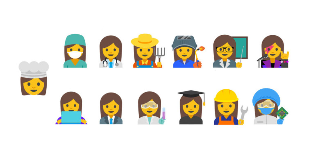 Google föreslår nya emojis som visar vad man arbetar med