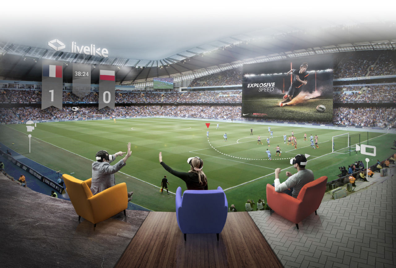 Nu kommer fotbollsmatcher i VR