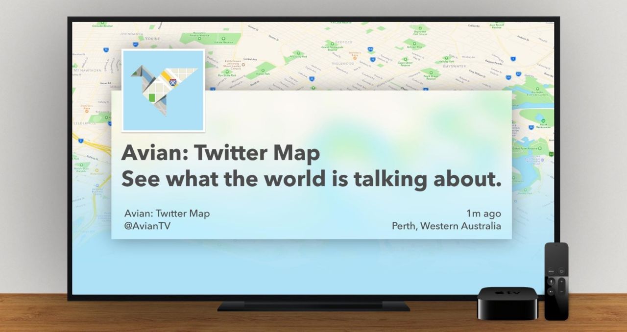 Kolla in vad det twittras om på Apple TV med Avian