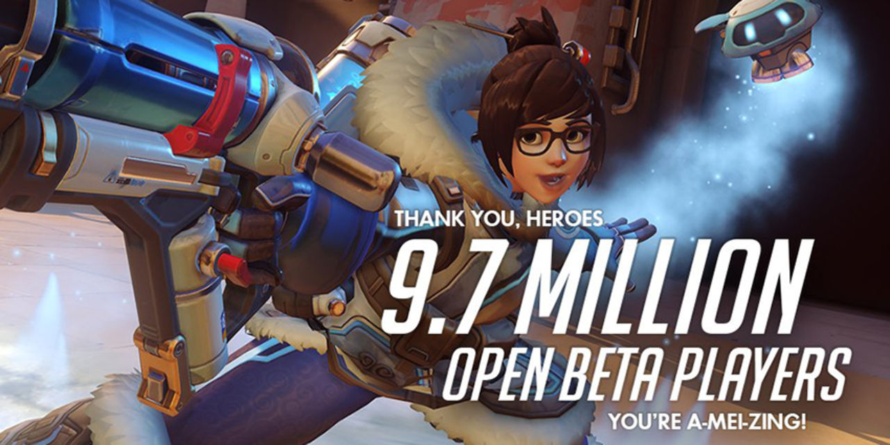 9,7 miljoner spelare spelade den öppna Overwatch-betan