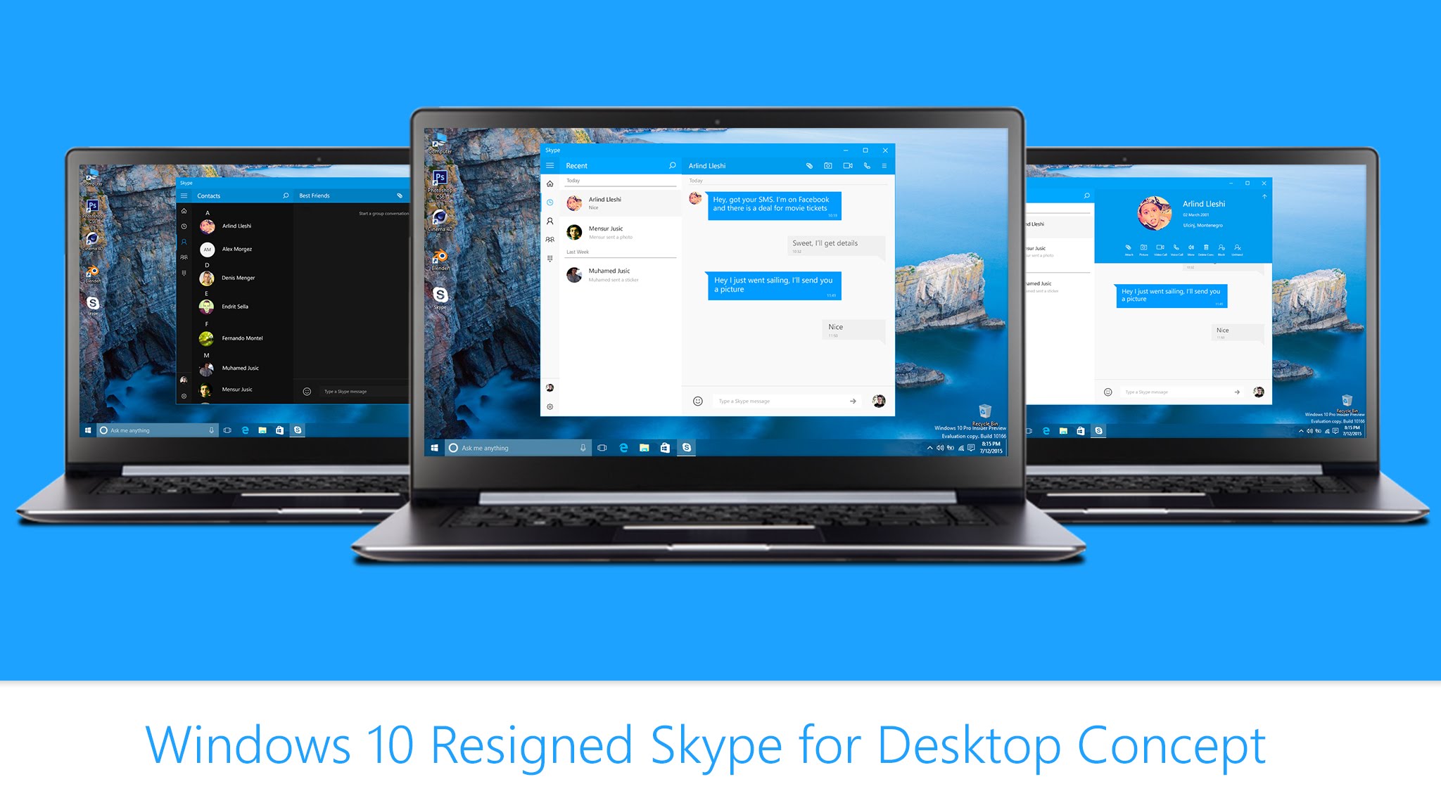 Skype för Windows 10 får stöd för flera konton. Och ett mörkt tema ...