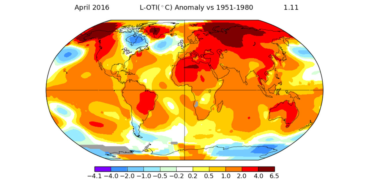 Även april slår värmerekord