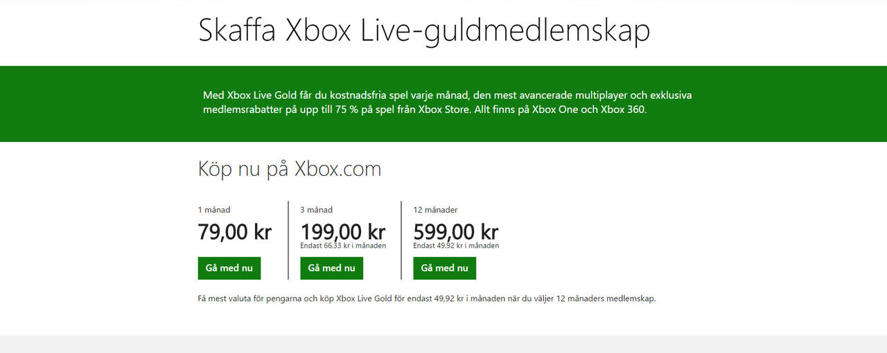 Microsoft höjer priserna för Xbox Live Guld i en handfull länder