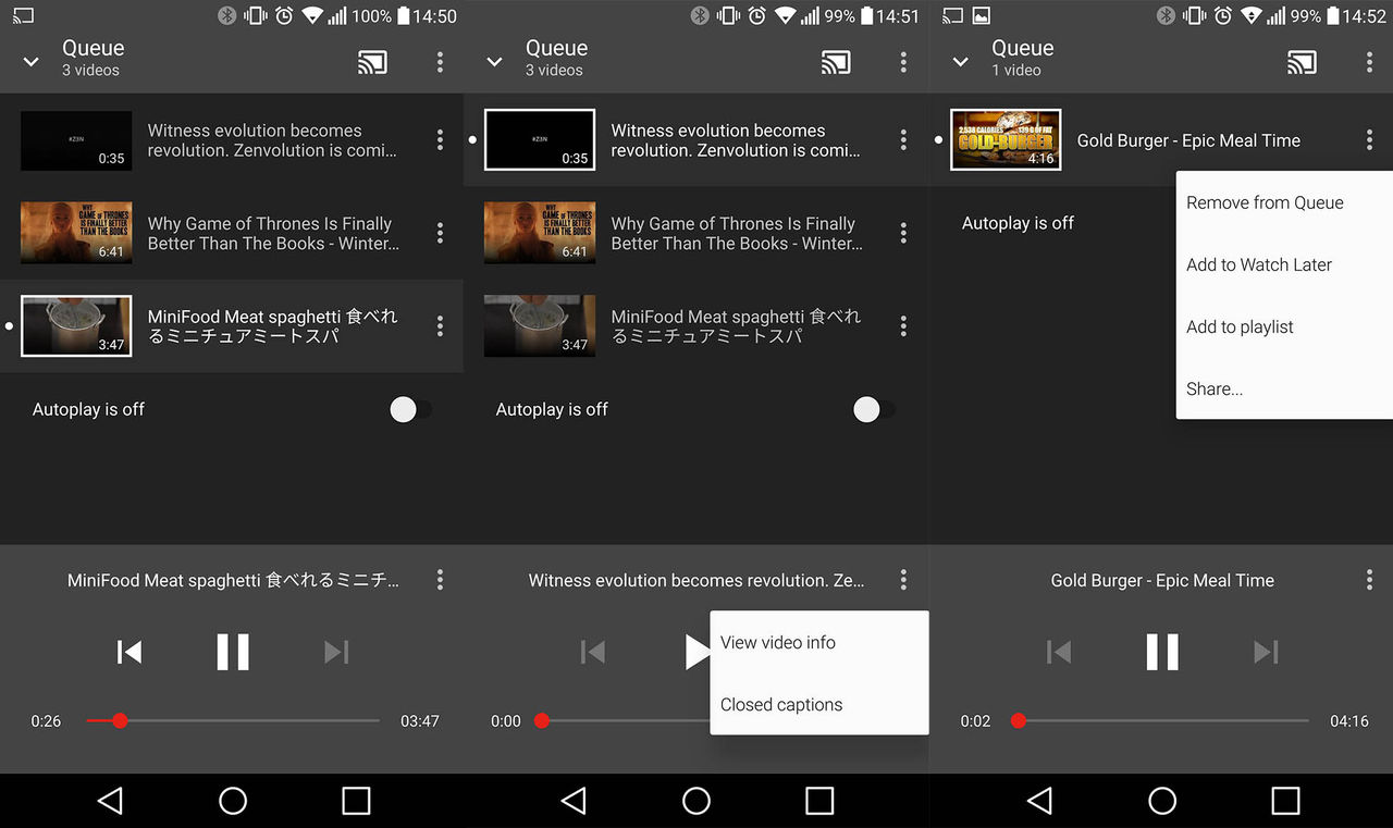 Youtube får ny design på Chromecast-spellistan