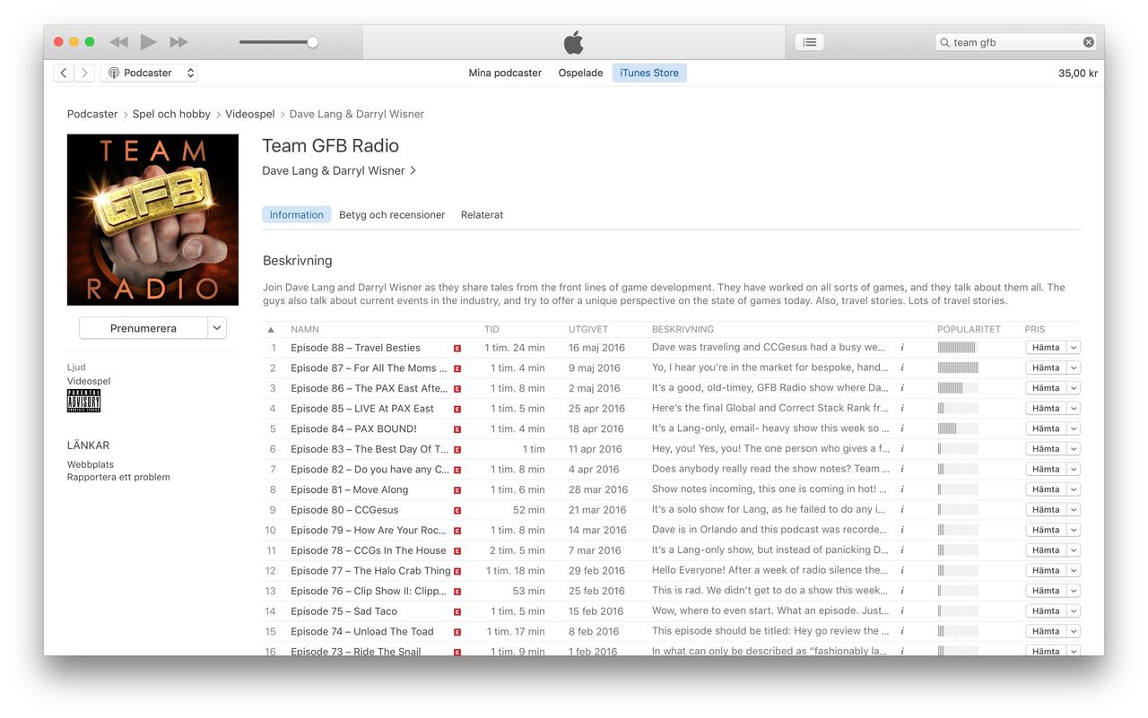 iTunes har uppdaterats