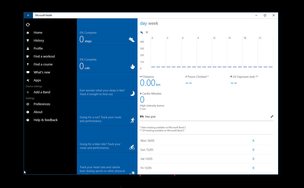 Universell app för Microsoft Health på gång