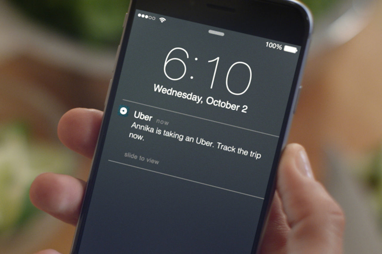 Följ dina familjemedlemmars Uber-resa