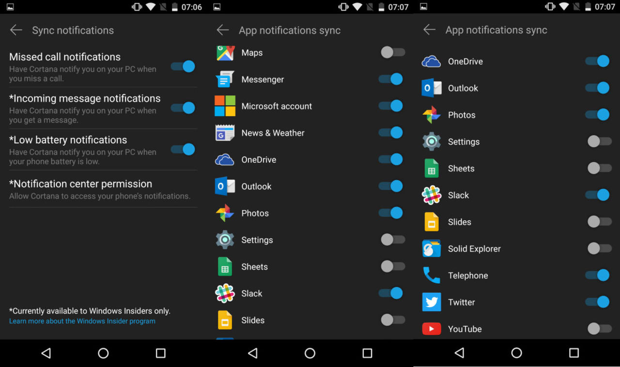 Cortana för Android synkar nu notifikationer med Windows 10