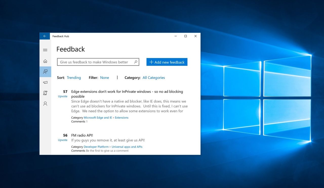 Nu kan alla Windows 10-användare klaga på operativsystemet
