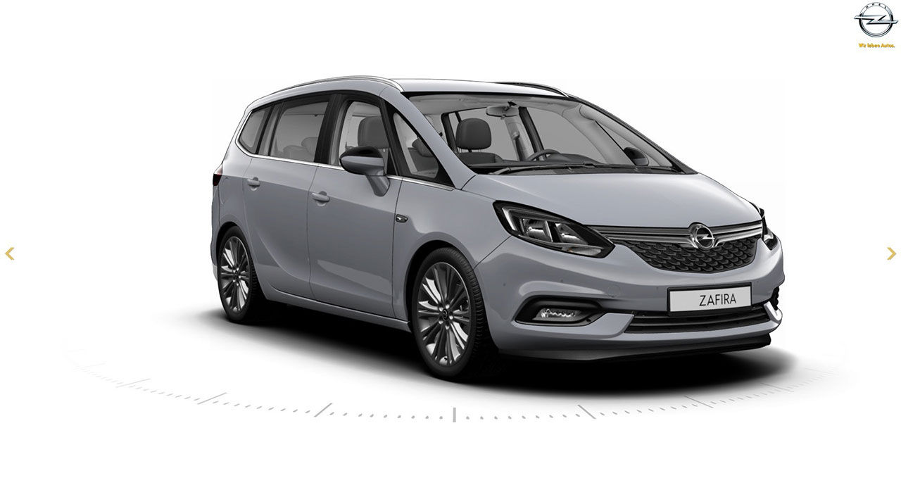 Faceliftade Opel Zafira läcker ut