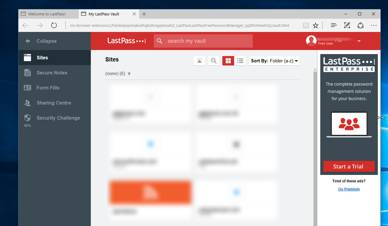Tillägg för LastPass testas för Edge