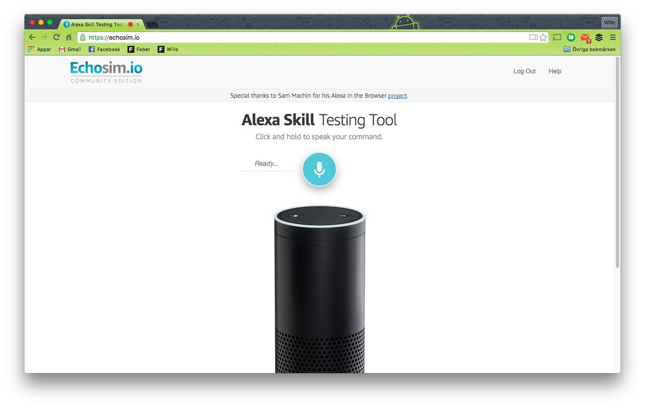 Testa Amazons Alexa i din webbläsare