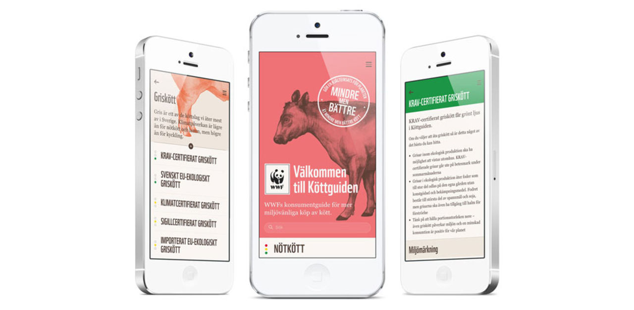 WWF uppdaterar appen Köttguiden