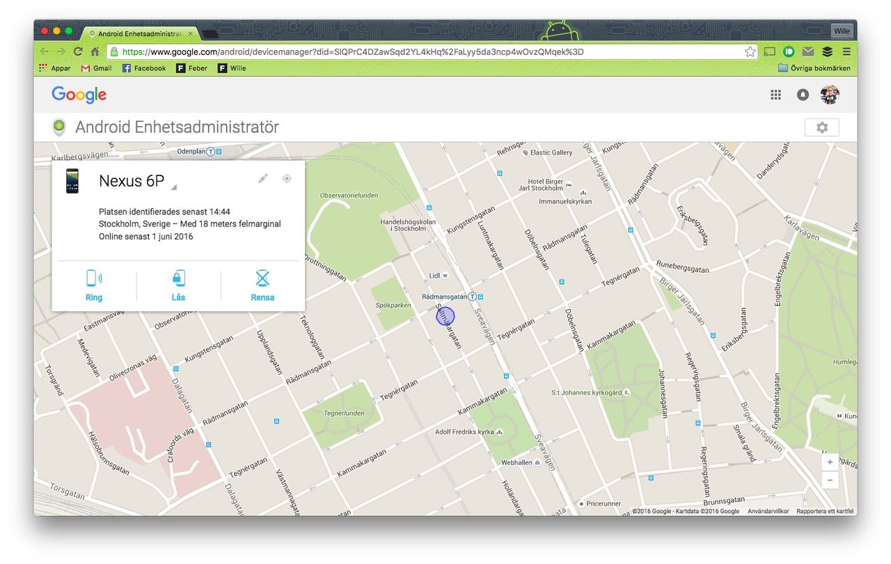 Google lanserar Find your phone