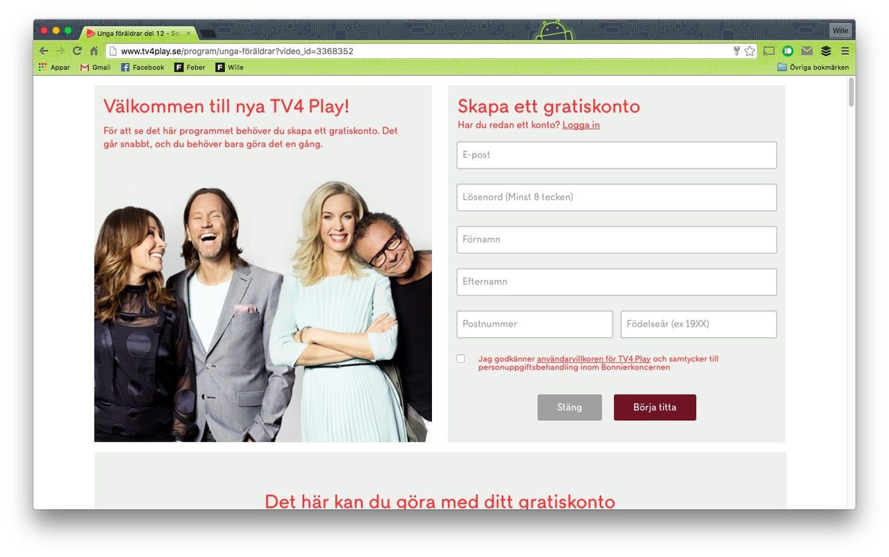 150.000 registrerade användare på TV4 Play