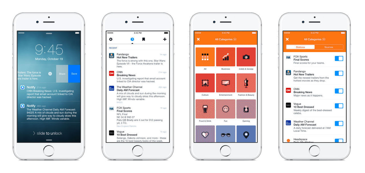Facebook fimpar appen Notify