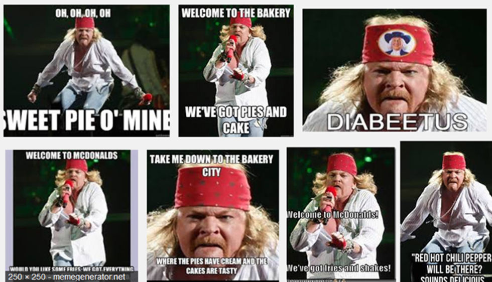 Axl Rose vill ha bort ofördelaktigt foto från nätet