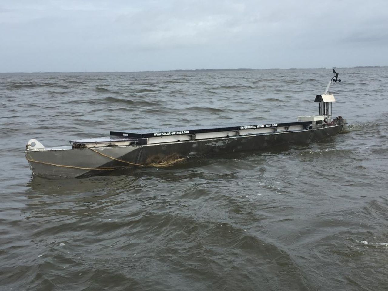 Soldriven robotbåt ska korsa Atlanten
