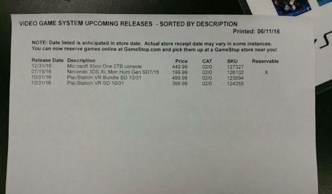 GameStop listar en Xbox One med större hårddisk