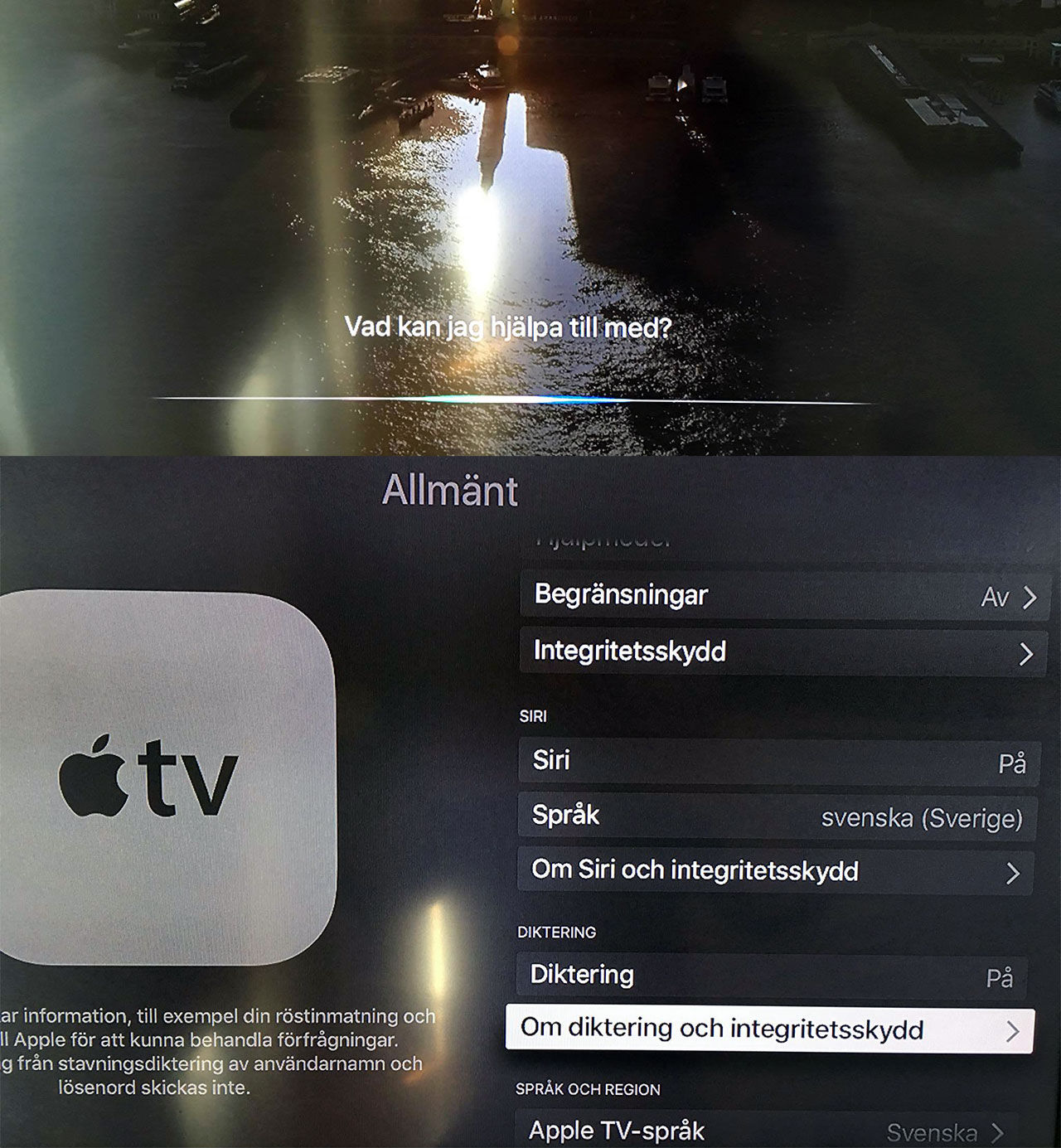 Siri på svenska kommer äntligen till tvOS