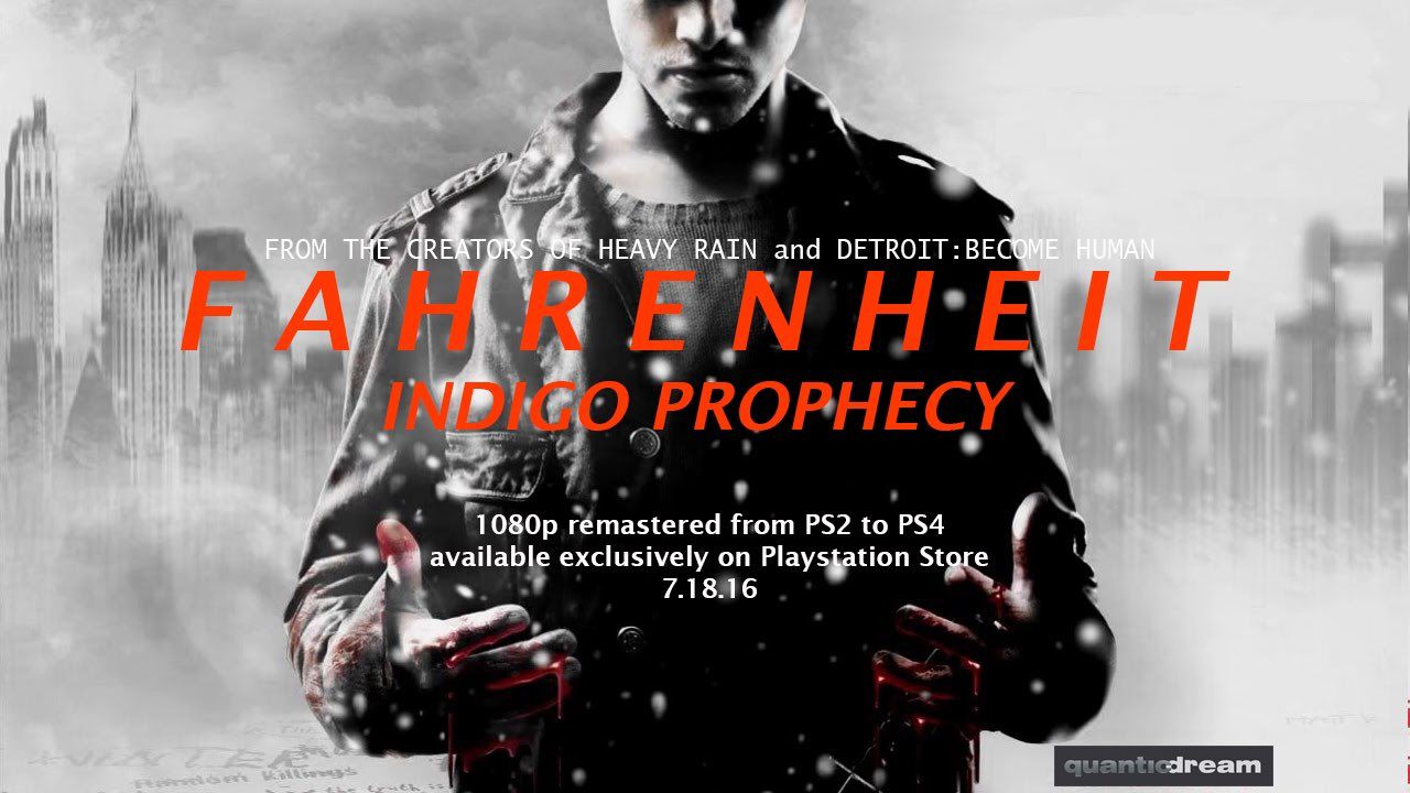 Fahrenheit: Indigo Prophecy kommer till Playstation 4