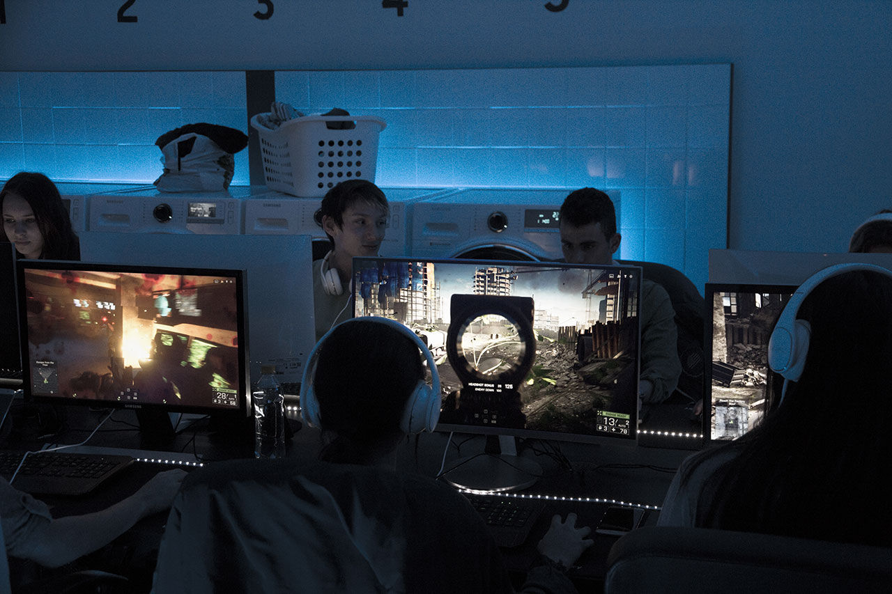 Det här är gaming-tvättomaten där du byter smutstvätt mot speltid