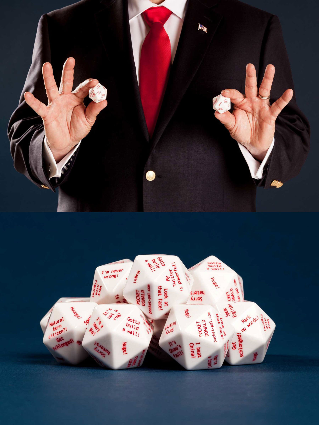 Tärningar med korkade citat