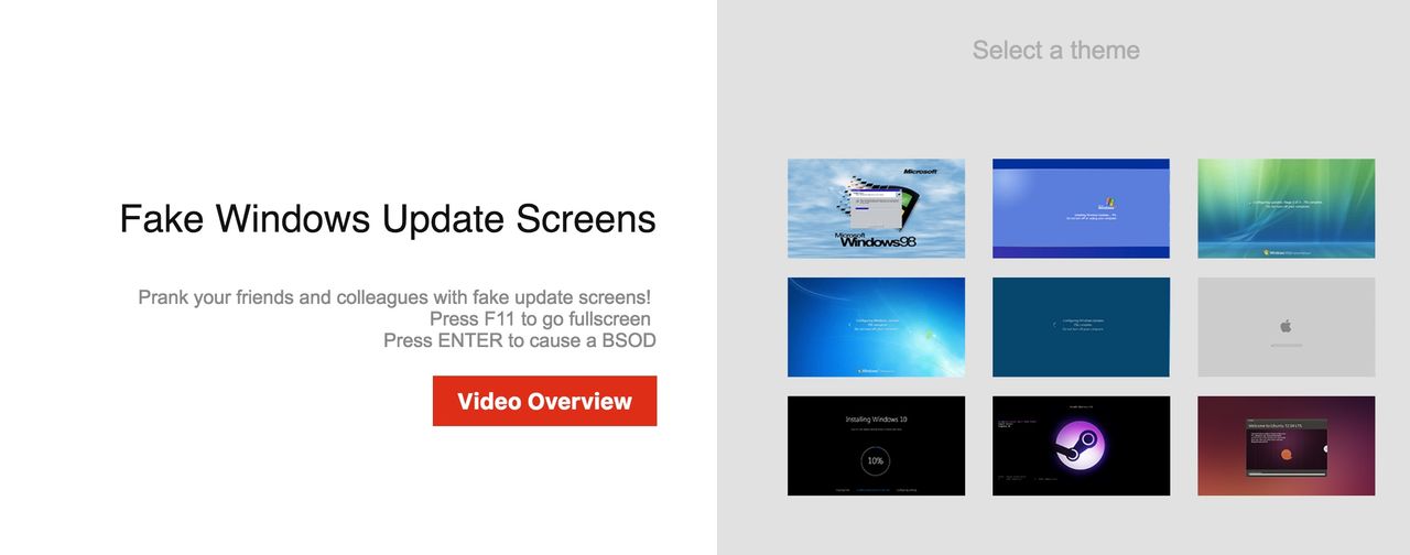 Ge kollegorna en falsk uppdatering