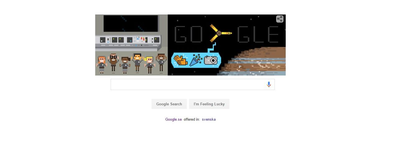 Google Doodle hyllar Juno