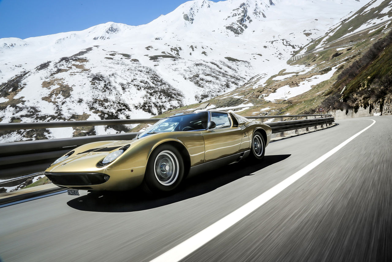 Lamborghini återskapar The Italian Job-scenen