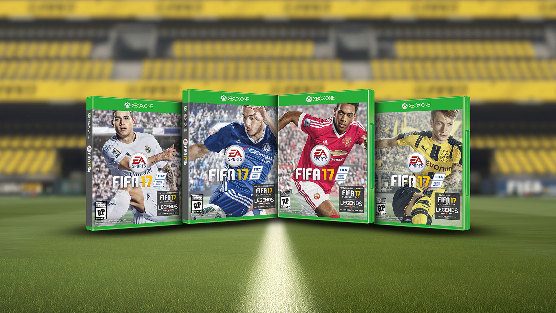 Lionel Messi petad från omslaget av FIFA 17