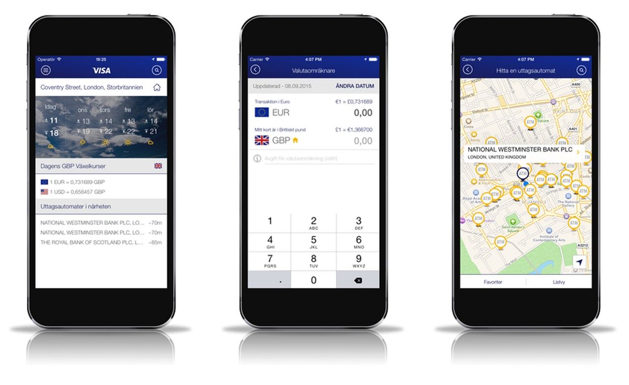 Visa Travel Tools uppdateras mer kortinfo