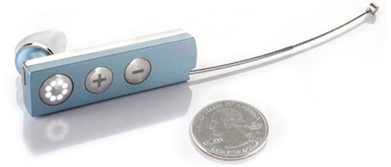 Blutooth-headset med teleskops-mikrofon