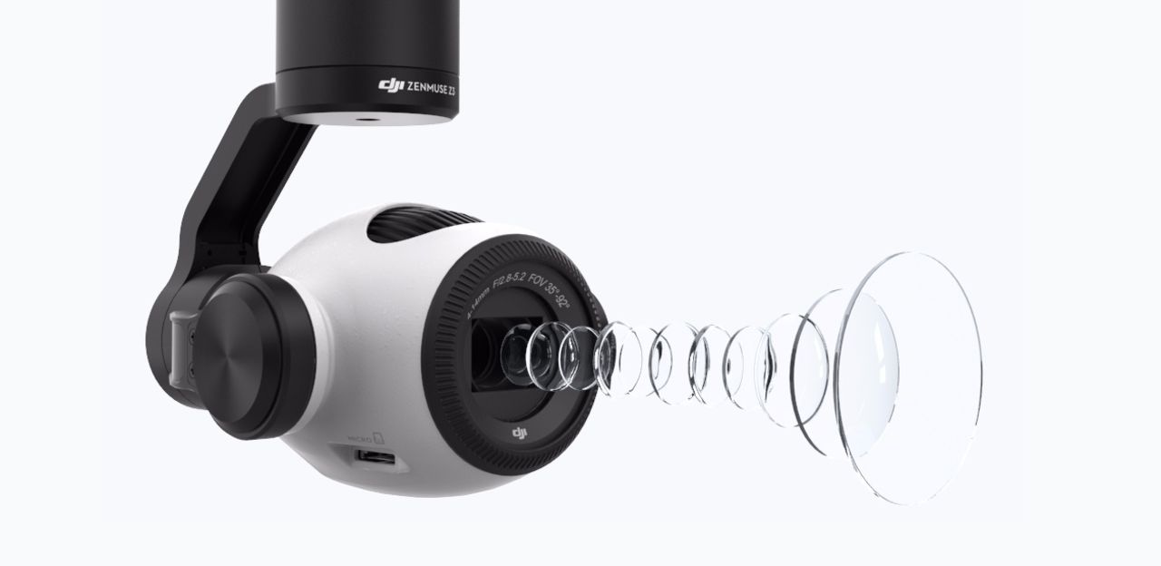 DJI släpper nya drönarkameran Zenmuse Z3 med optisk zoom