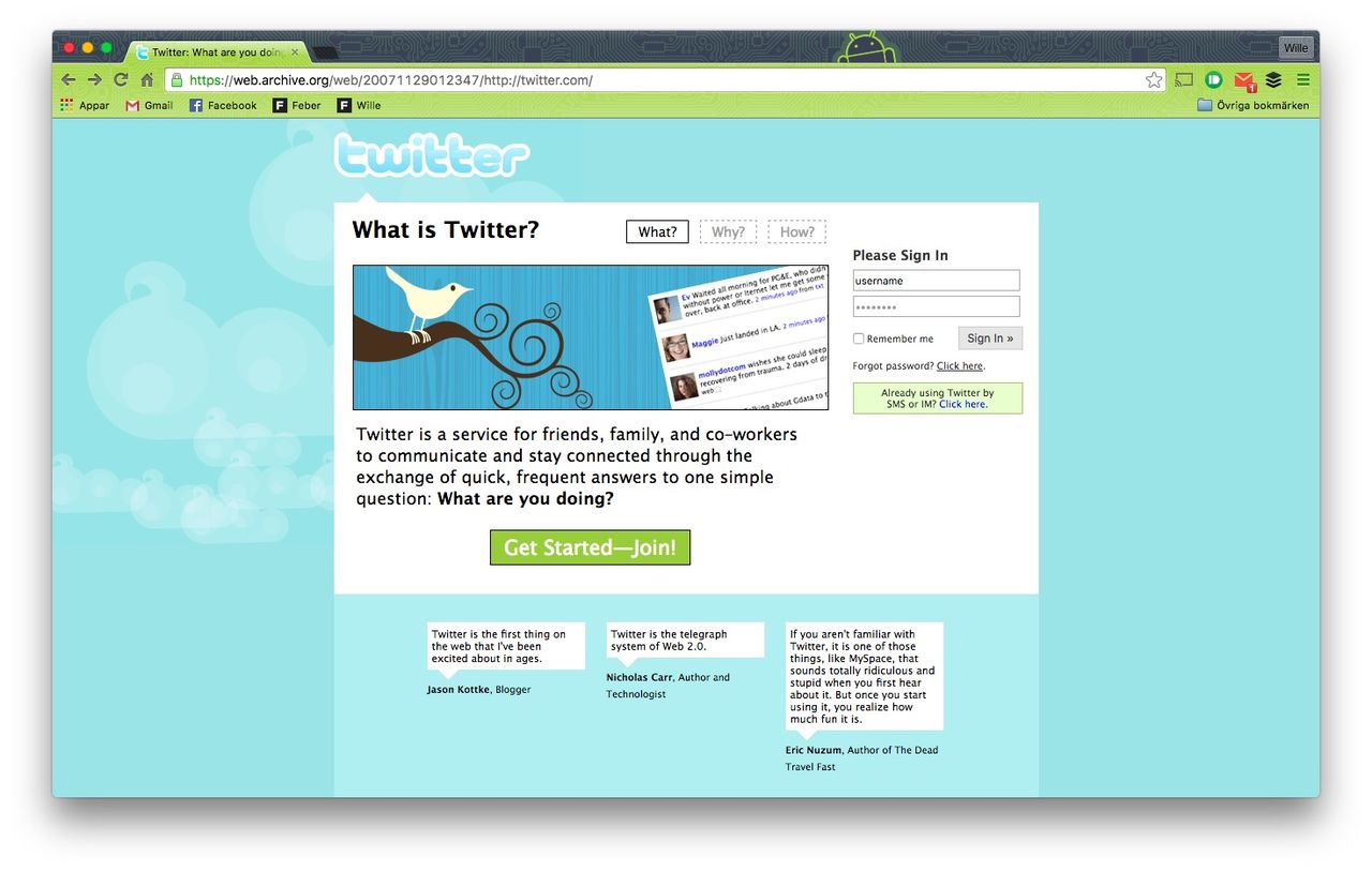 Tut i luren - Twitter 10 år idag!