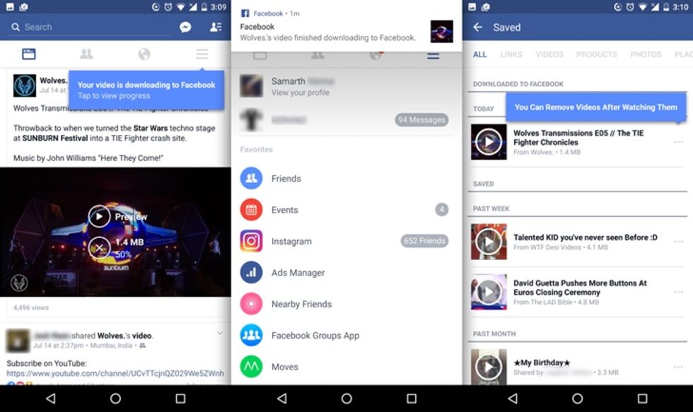 Facebook för Android låter dig spara videor offline