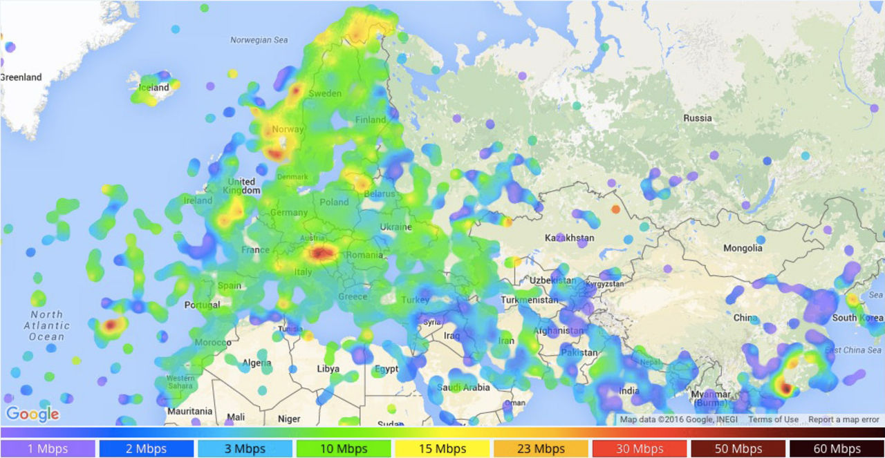 Hastigheten på mobilt internet fortsätter uppåt