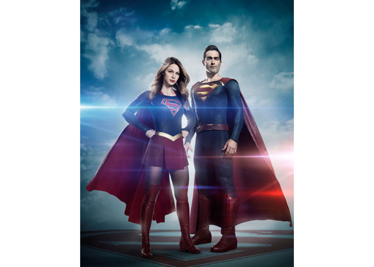 Första bilden på Superman i Supergirl